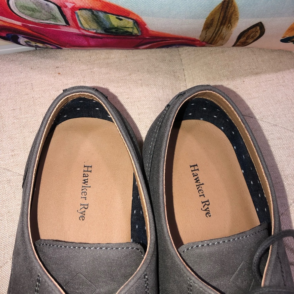 Hawker Rye Grey Suede Oxford Shoes Size 9 Excellent Condition - Picture 6 of 8